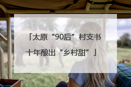 太原“90后”村支书十年酿出“乡村甜”