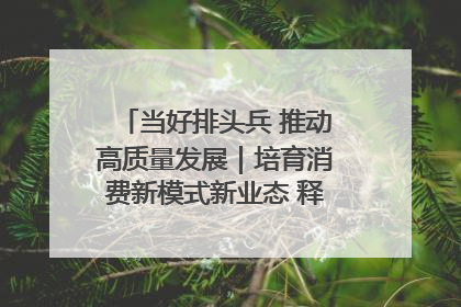 当好排头兵 推动高质量发展｜培育消费新模式新业态 释放经济增长新动能