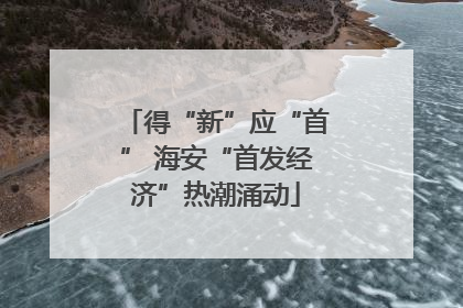 得“新”应“首” 海安“首发经济”热潮涌动