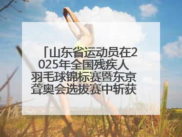 山东省运动员在2025年全国残疾人羽毛球锦标赛暨东京聋奥会选拔赛中斩获3银1铜