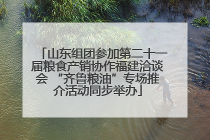 山东组团参加第二十一届粮食产销协作福建洽谈会 “齐鲁粮油”专场推介活动同步举办