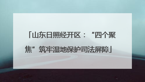 山东日照经开区：“四个聚焦”筑牢湿地保护司法屏障