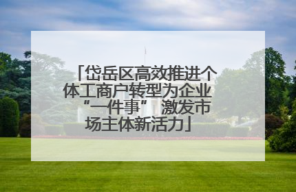 岱岳区高效推进个体工商户转型为企业“一件事” 激发市场主体新活力