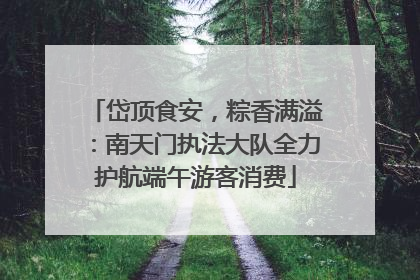 岱顶食安，粽香满溢：南天门执法大队全力护航端午游客消费