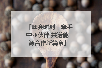 峰会时刻丨牵手中亚伙伴 共谱能源合作新篇章