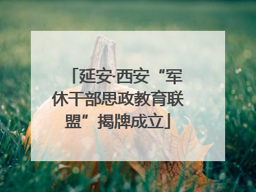 延安·西安“军休干部思政教育联盟”揭牌成立