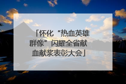 怀化“热血英雄群像”闪耀全省献血献浆表彰大会