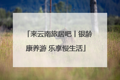 来云南旅居吧丨银龄康养游 乐享慢生活