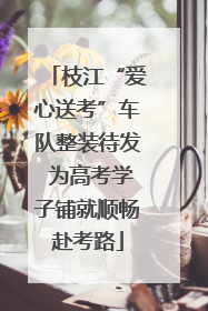 枝江“爱心送考”车队整装待发 为高考学子铺就顺畅赴考路