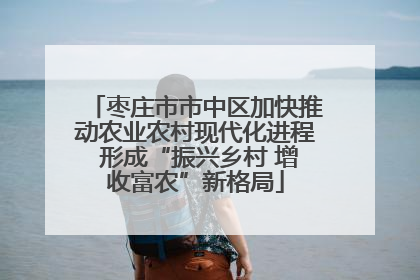 枣庄市市中区加快推动农业农村现代化进程 形成“振兴乡村 增收富农”新格局