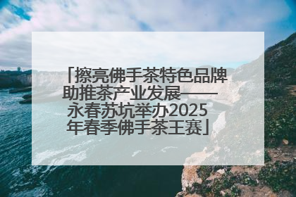 擦亮佛手茶特色品牌 助推茶产业发展——永春苏坑举办2025年春季佛手茶王赛