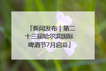 新闻发布｜第二十三届哈尔滨国际啤酒节7月启幕