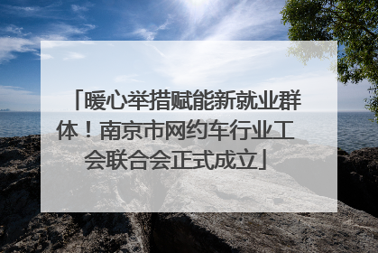 暖心举措赋能新就业群体！南京市网约车行业工会联合会正式成立
