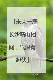 未来一周长沙晴雨相间，气温有起伏