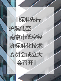 标准先行 护航低空——南京市低空经济标准化技术委员会成立大会召开