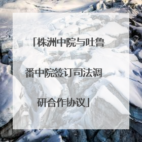 株洲中院与吐鲁番中院签订司法调研合作协议