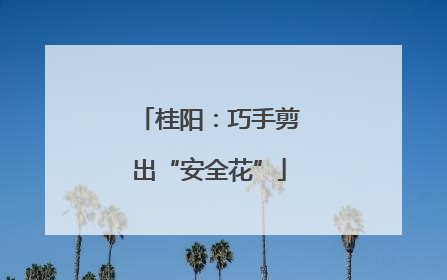 桂阳：巧手剪出“安全花”