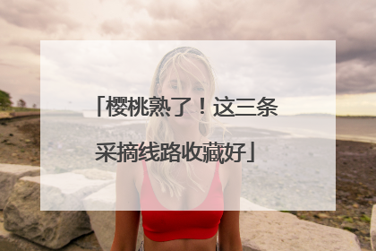 樱桃熟了！这三条采摘线路收藏好
