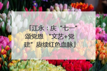 江永：庆“七一”颂党恩 “文艺+党建”赓续红色血脉