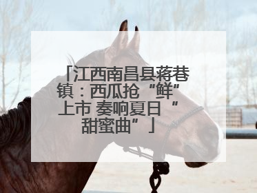 江西南昌县蒋巷镇：西瓜抢“鲜”上市 奏响夏日“甜蜜曲”