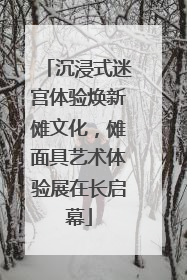 沉浸式迷宫体验焕新傩文化，傩面具艺术体验展在长启幕