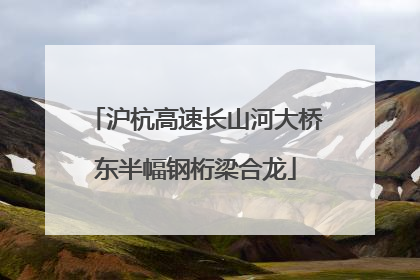 沪杭高速长山河大桥东半幅钢桁梁合龙