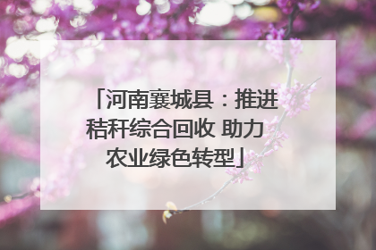 河南襄城县：推进秸秆综合回收 助力农业绿色转型