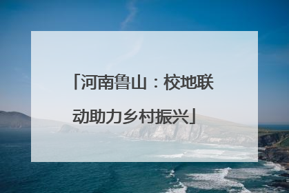 河南鲁山：校地联动助力乡村振兴