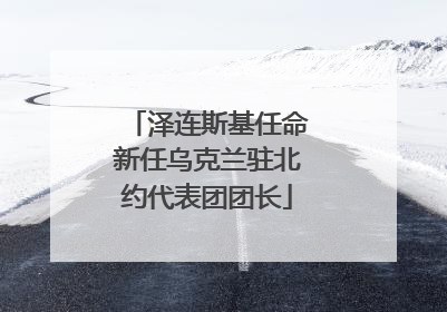 泽连斯基任命新任乌克兰驻北约代表团团长