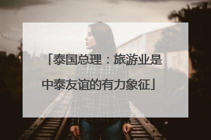 泰国总理：旅游业是中泰友谊的有力象征