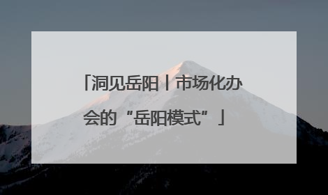 洞见岳阳丨市场化办会的“岳阳模式”