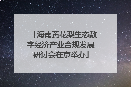 海南黄花梨生态数字经济产业合规发展研讨会在京举办