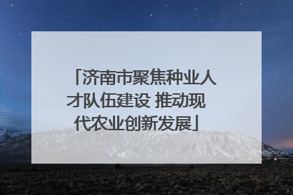 济南市聚焦种业人才队伍建设 推动现代农业创新发展
