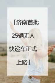 济南首批25辆无人快递车正式上路