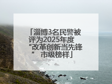 淄博3名民警被评为2025年度“改革创新当先锋” 市级榜样