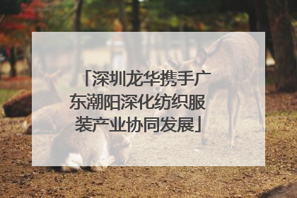 深圳龙华携手广东潮阳深化纺织服装产业协同发展