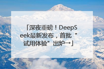 深夜重磅！DeepSeek最新发布，首批“试用体验”出炉→