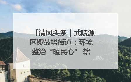 清风头条｜武陵源区锣鼓塔街道：环境整治“暖民心” 辖区面貌“靓”起来