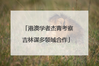 港澳学者杰青考察吉林谋多领域合作