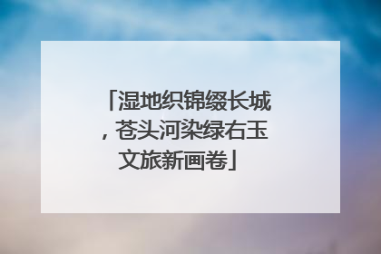 湿地织锦缀长城，苍头河染绿右玉文旅新画卷