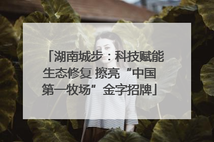 湖南城步：科技赋能生态修复 擦亮“中国第一牧场”金字招牌