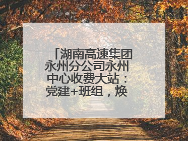 湖南高速集团永州分公司永州中心收费大站：党建+班组，焕发内在活力