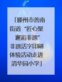 滕州市善南街道“匠心聚 邂逅非遗”非遗活字印刷体验活动走进清华园小学