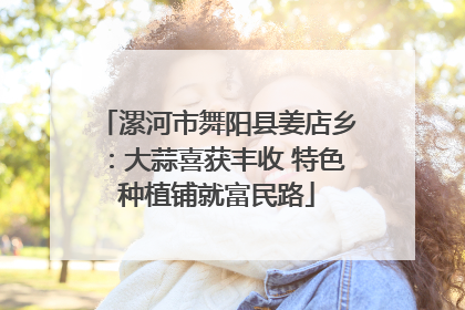 漯河市舞阳县姜店乡：大蒜喜获丰收 特色种植铺就富民路