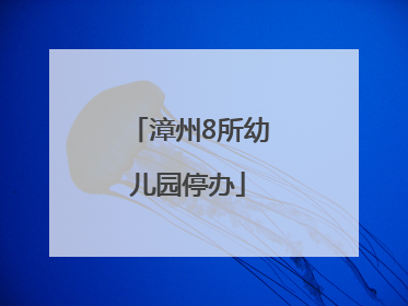 漳州8所幼儿园停办