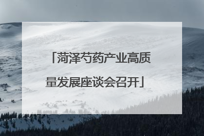 菏泽芍药产业高质量发展座谈会召开