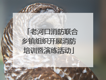 老河口消防联合乡镇组织开展消防培训暨演练活动