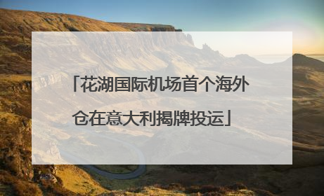 花湖国际机场首个海外仓在意大利揭牌投运