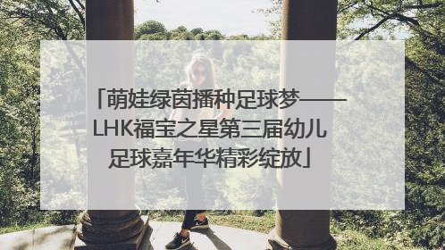 萌娃绿茵播种足球梦——LHK福宝之星第三届幼儿足球嘉年华精彩绽放