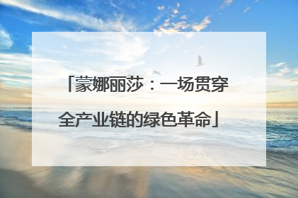 蒙娜丽莎：一场贯穿全产业链的绿色革命